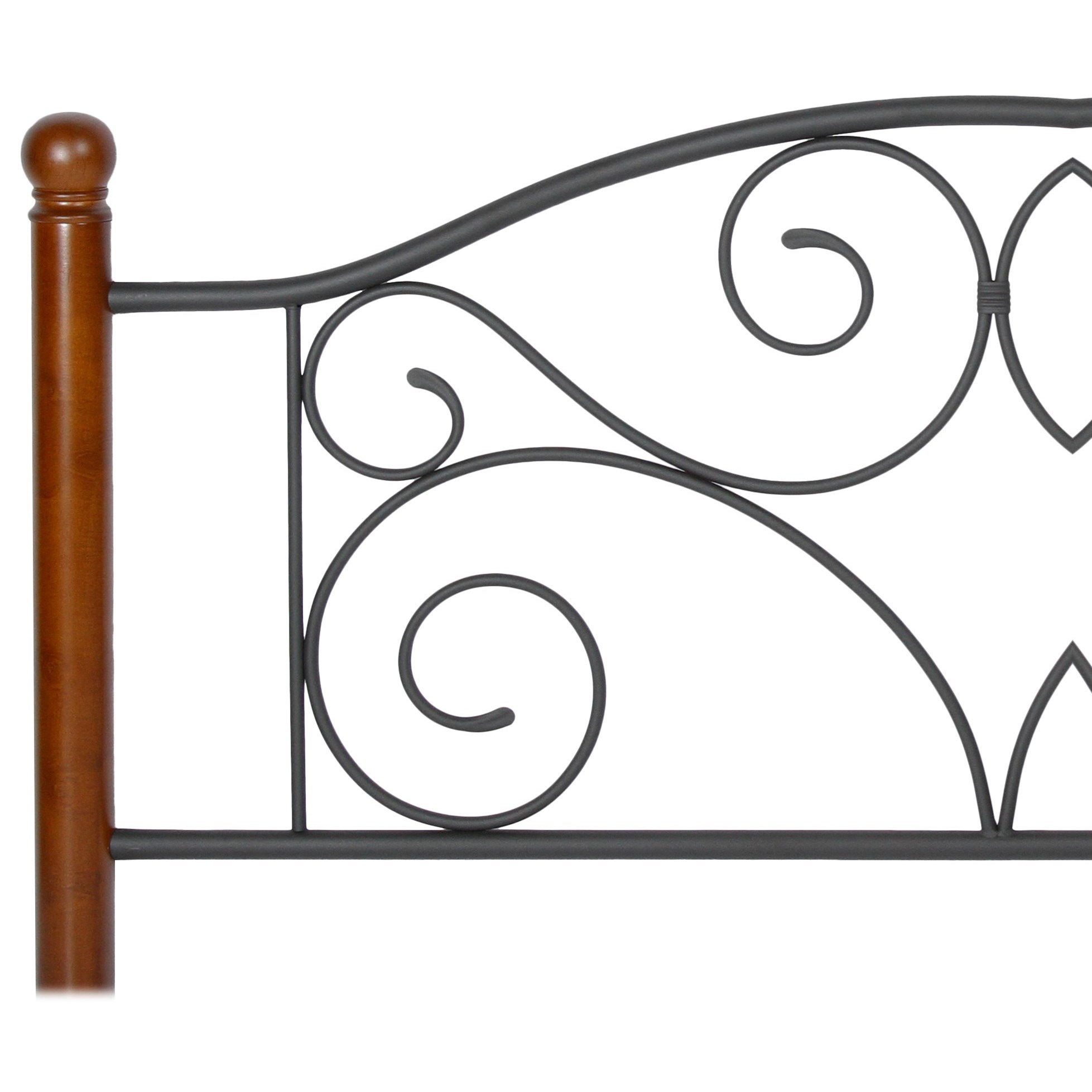 Fashion Bed Group Wood and Metal Beds Queen Doral Bed w/ Frame AHFA